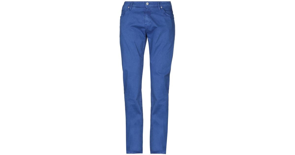 Pt05 Cotton Casual Pants in Bright Blue (Blue) for Men Lyst
