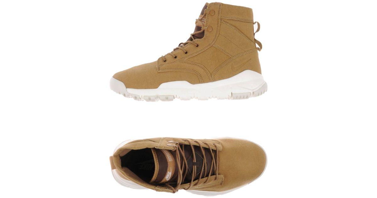 Nike Canvas Hightops & Sneakers in Khaki (Natural) for Men Save 25