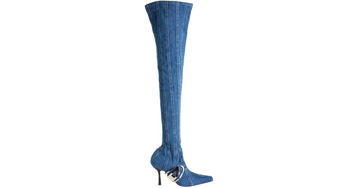 DIESEL Boot Textile Fibers in Blue | Lyst