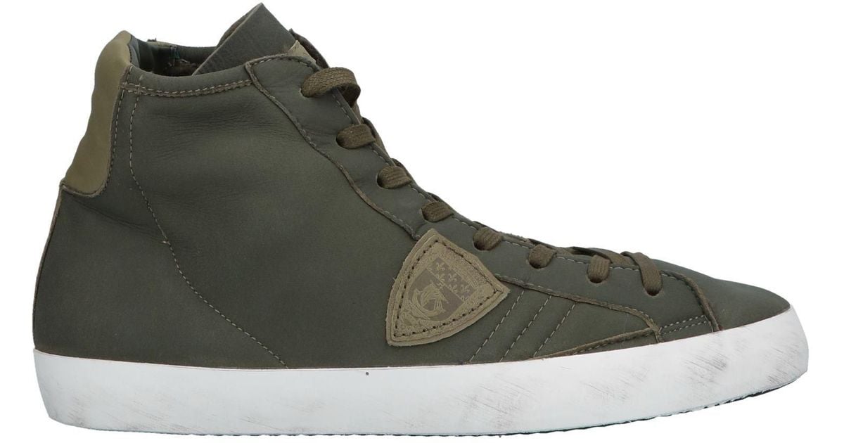 Philippe Model Wool High-tops & Sneakers in Military Green (Green) for ...