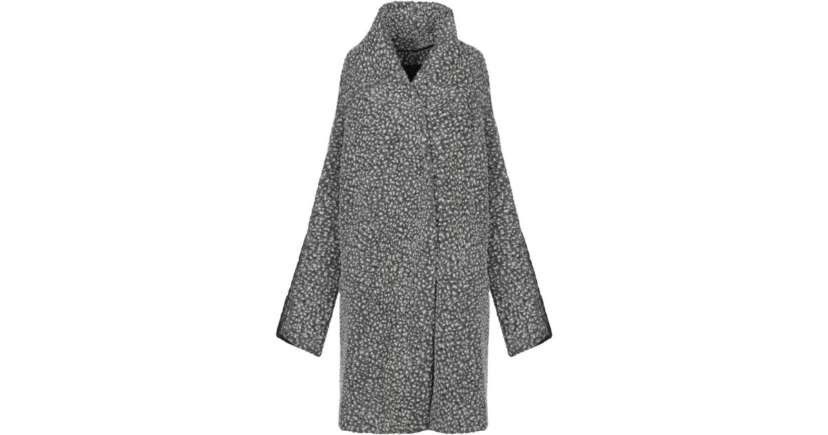 Masnada Wool Coat in Lead (Gray) - Lyst