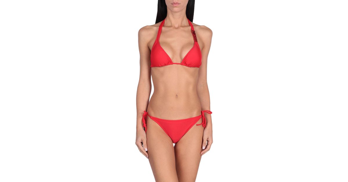 red moschino swimsuit