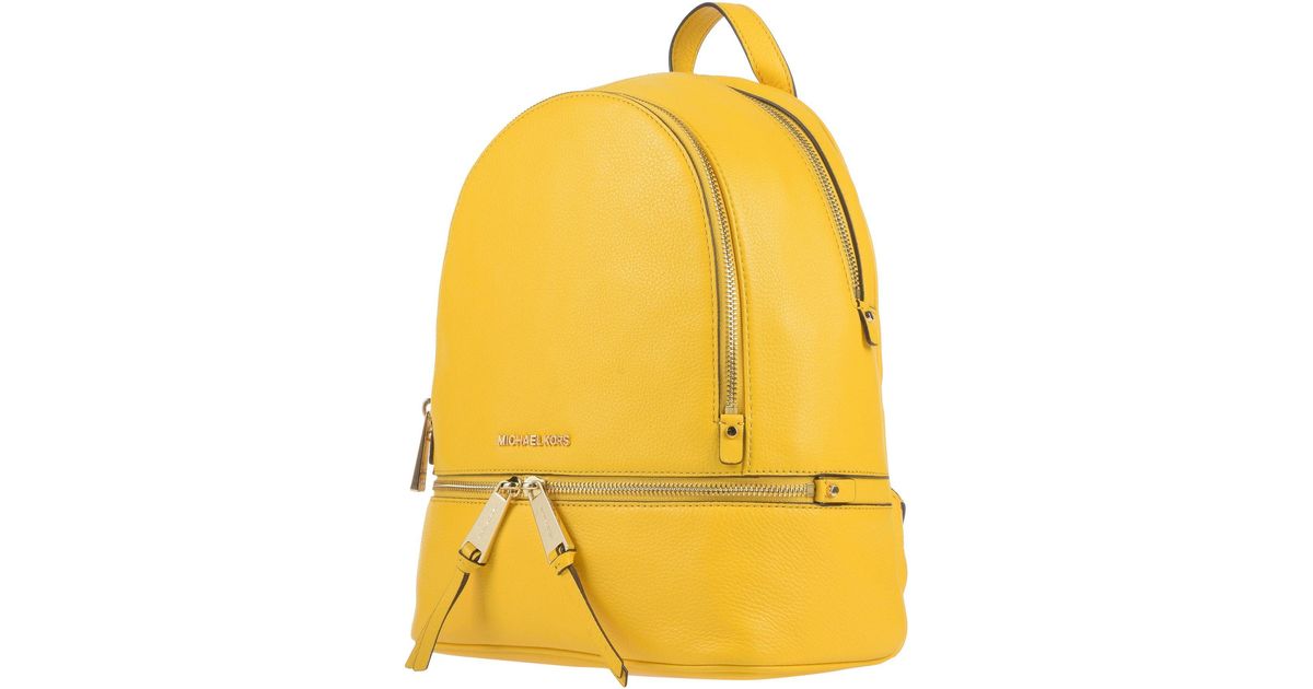 MICHAEL Michael Kors Leather Backpacks & Bum Bags in Yellow - Lyst