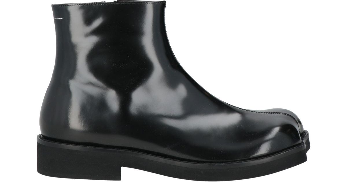 MM6 by Maison Margiela Ankle Boots in Black for Men | Lyst