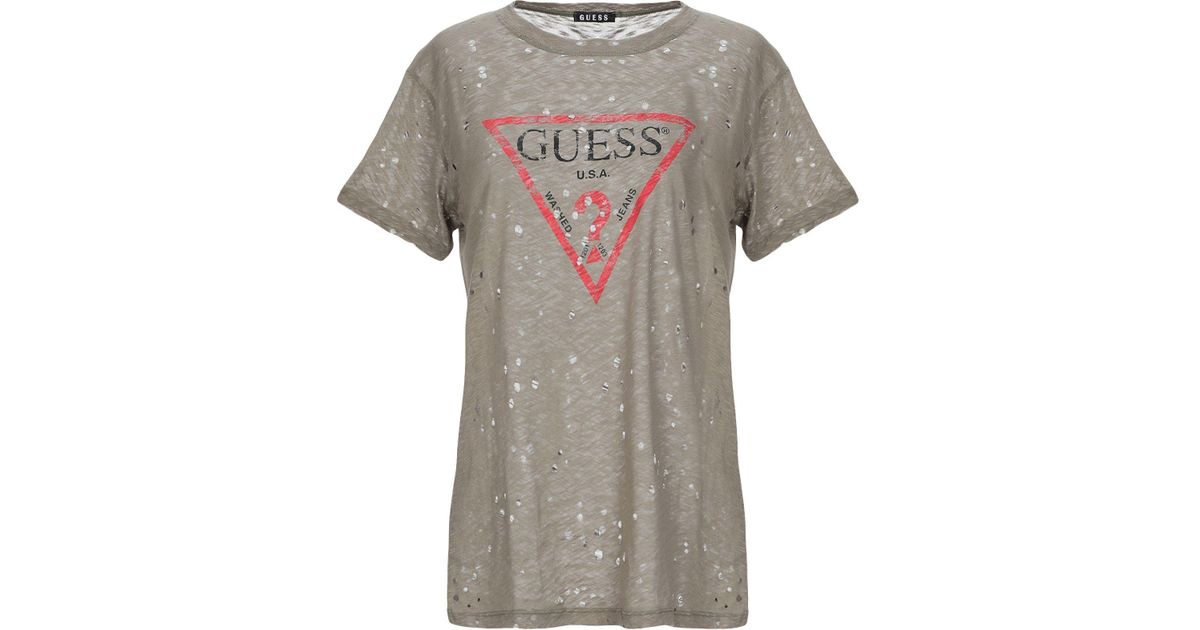 guess t shirt green