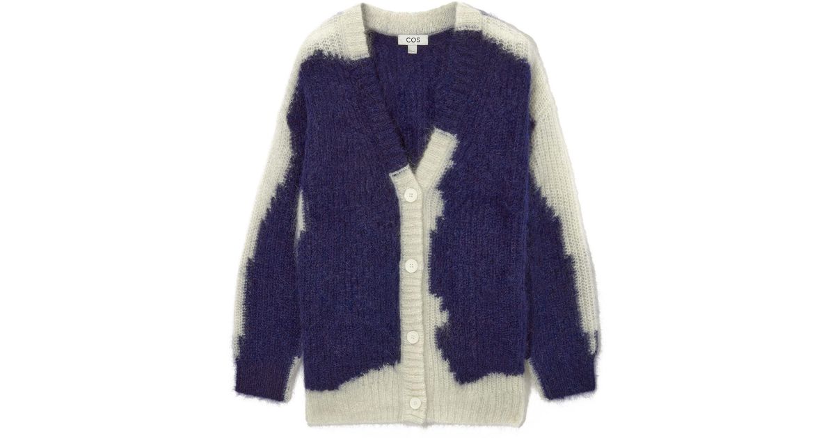 COS Collared Wool-Bouclé Cardigan ライトブルー cos-collared-wool-boucle-