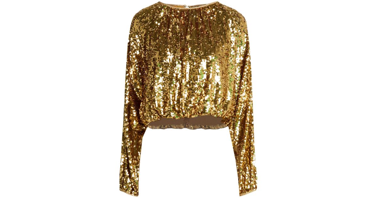 Top Jucca en coloris Métallisé | Lyst