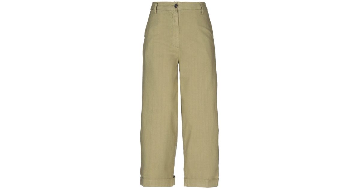 TRUE NYC Cotton Casual Pants in Military Green (Green) - Lyst