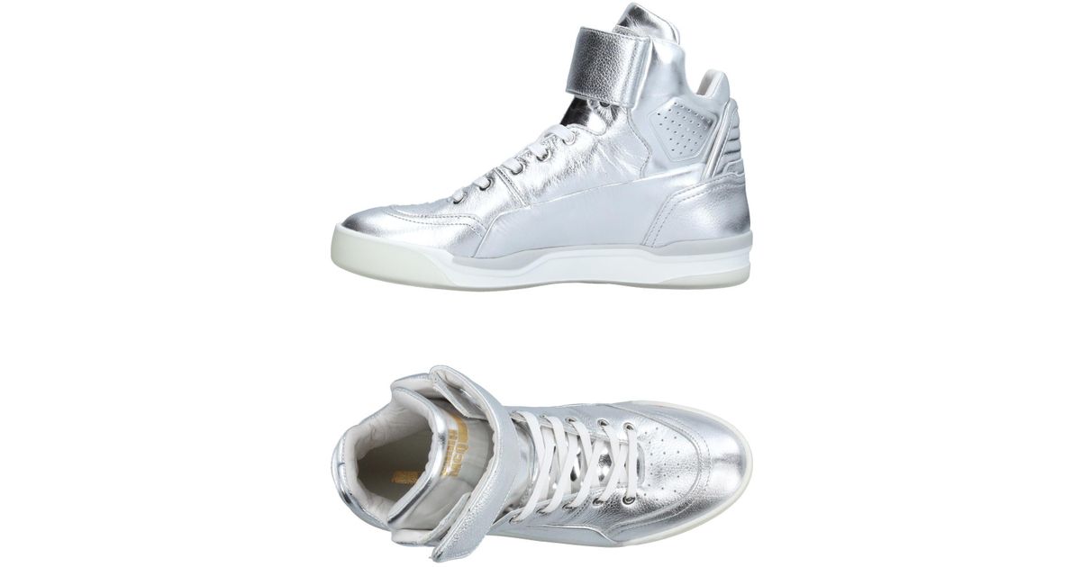 silver high tops