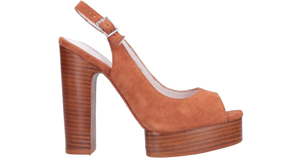 Jeffrey Campbell Suede Sandals in Brown - Lyst