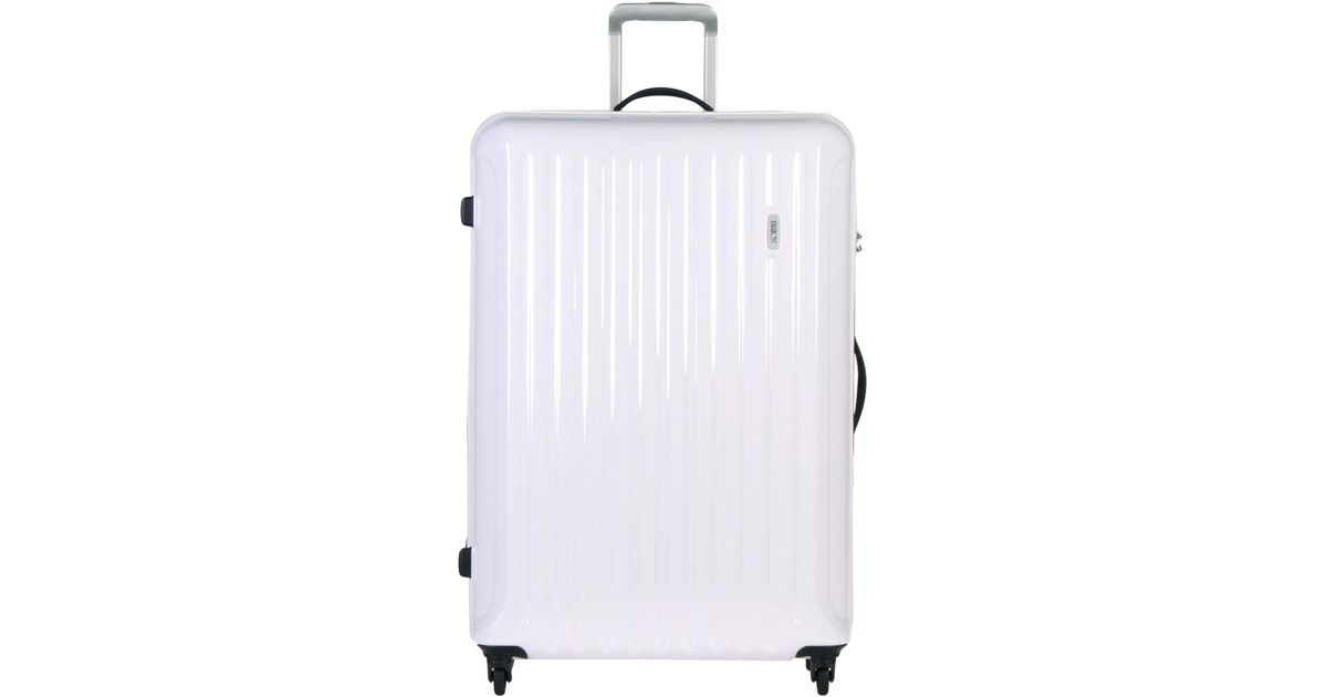 brics white luggage