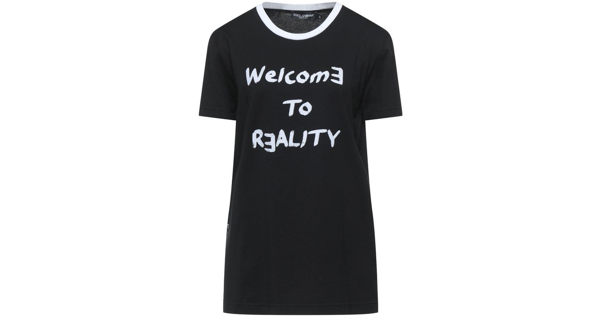 Dolce & Gabbana Cotton T-shirt in Black - Lyst