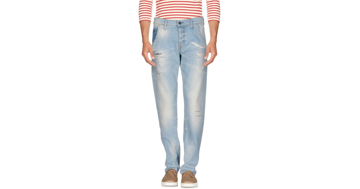 Guess Denim Trousers in Blue for Men - Lyst