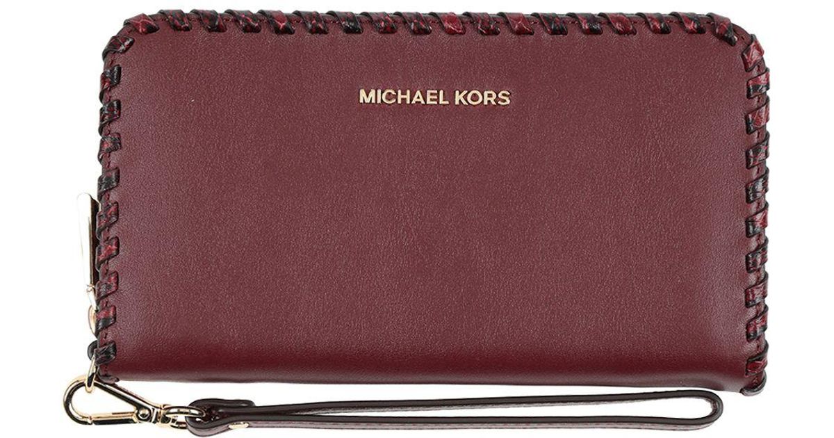 michael kors maroon wallet