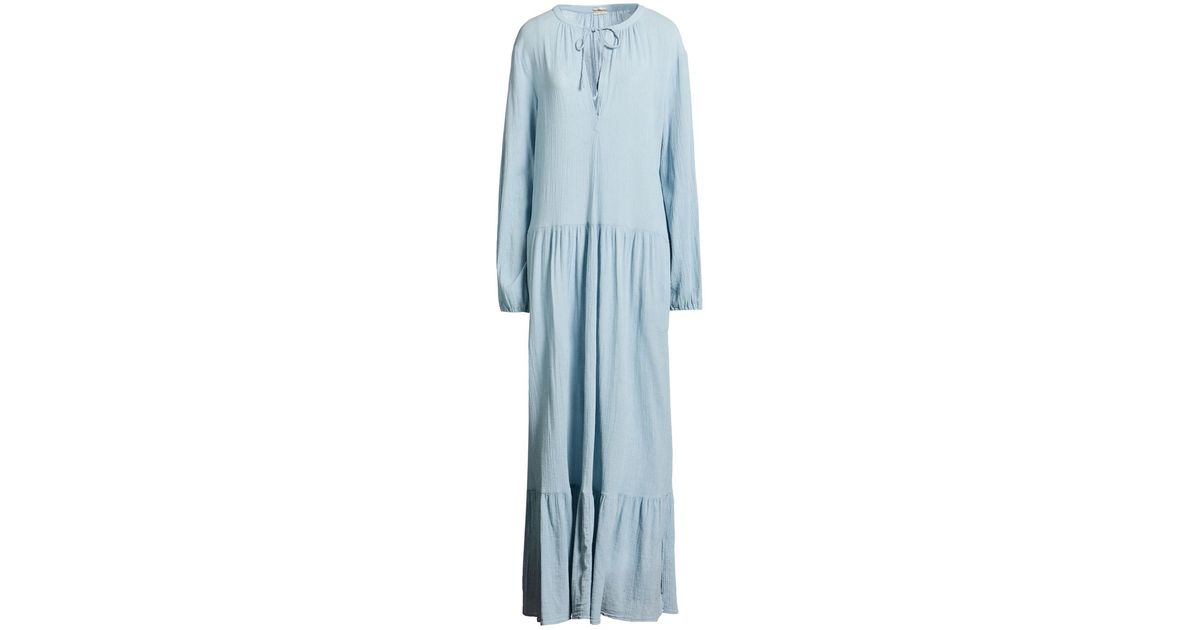Massimo Alba Sky Maxi Dress Cotton, Silk, Linen in Blue | Lyst Massimo Alba Sky Maxi Dress Cotton, Silk, Linen in Blue | Lyst