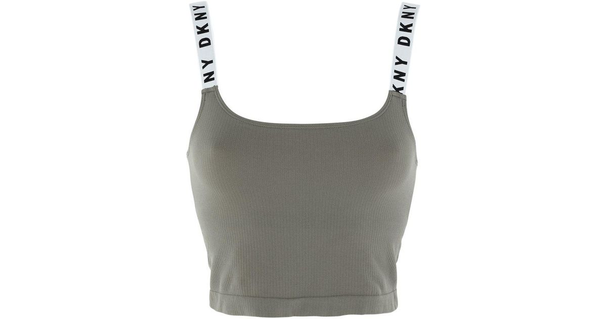 DKNY Synthetic Sleeveless Undershirt in Military Green (Gray) Lyst