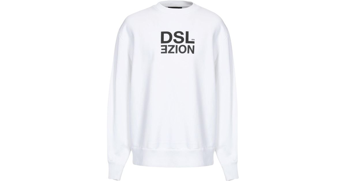 DIESEL Cotton Sweatshirt in White for Men - Lyst