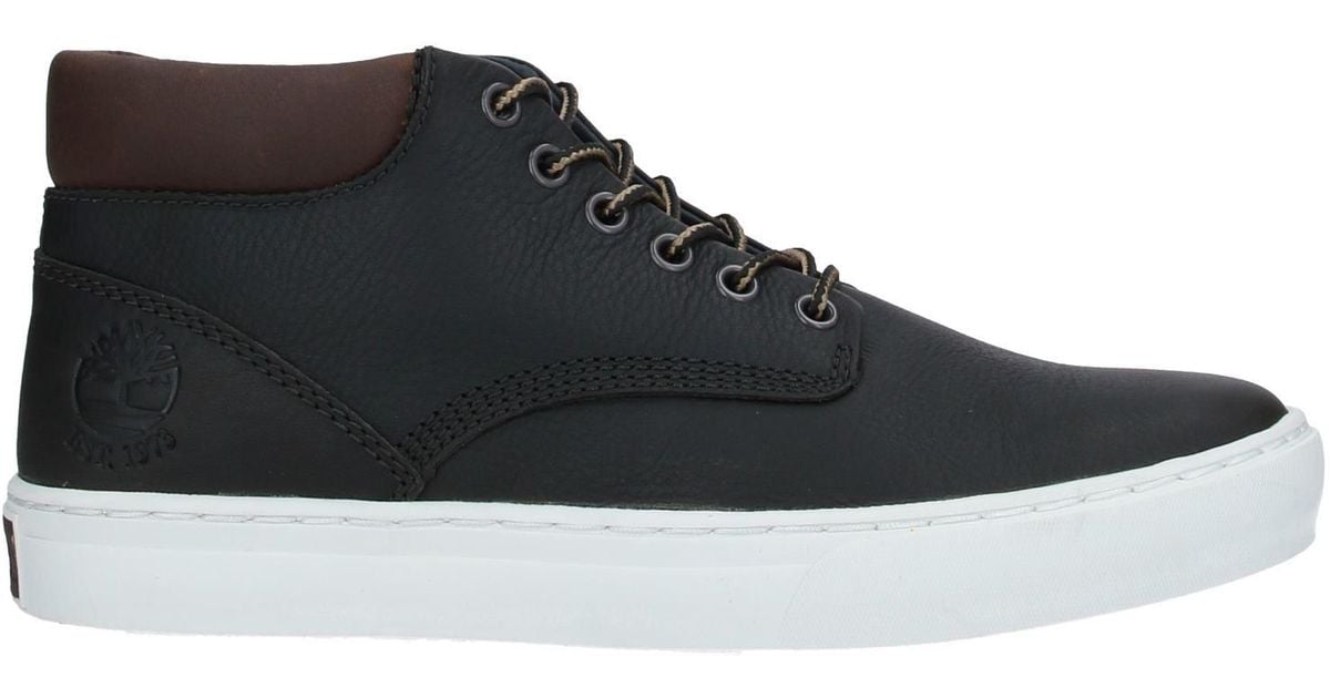 Timberland Leather High-tops & Sneakers in Black for Men - Lyst