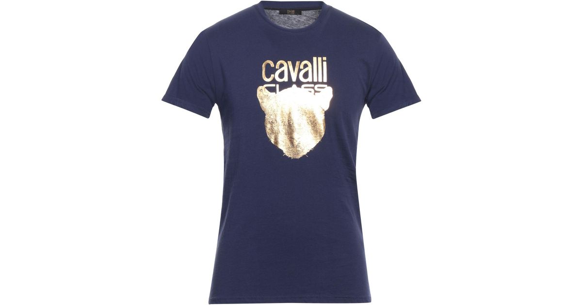 T-Shirt Class Roberto Cavalli Men Colour Blue