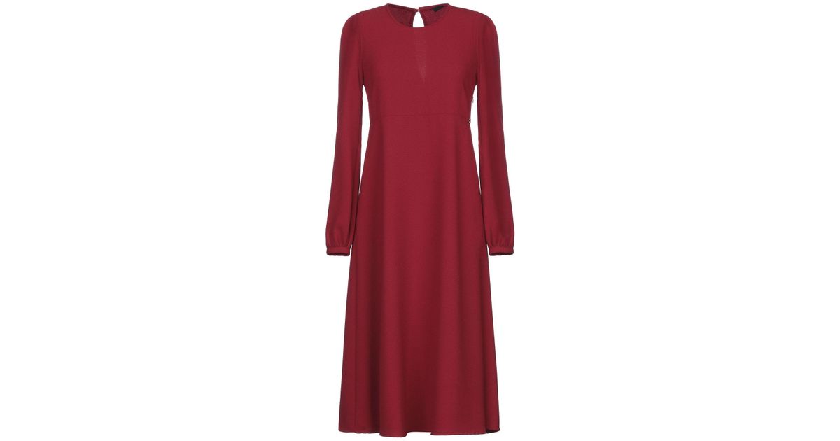 Ottod'Ame Synthetic Knee-length Dress in Red - Save 4% - Lyst