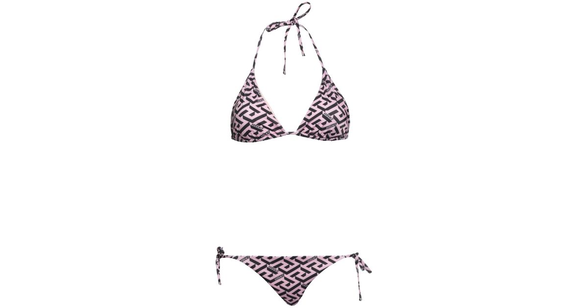 Versace Triangle Bikini Top With Greek Border - Women – Piano Luigi
