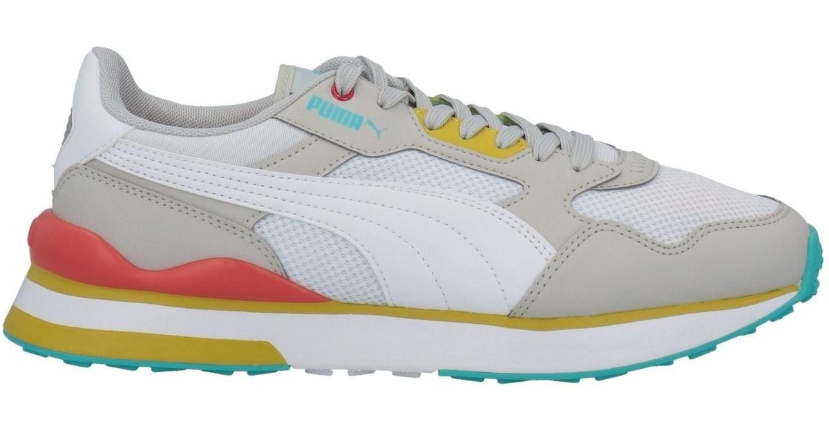 jd white puma trainers
