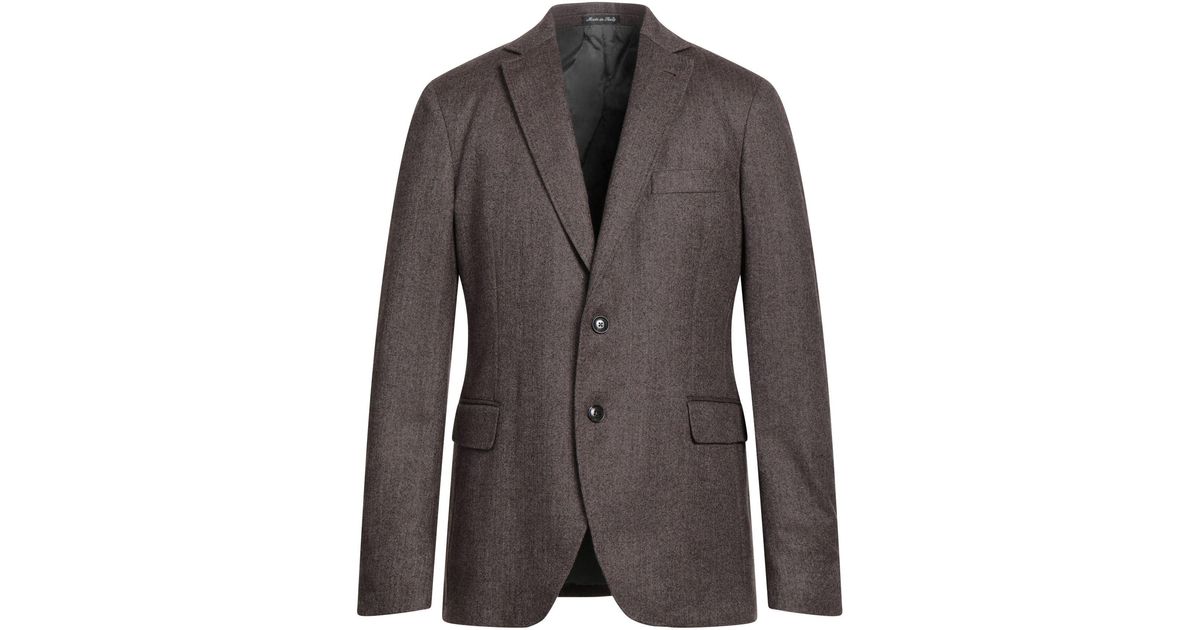 Loro Piana Suit Jacket in Brown for Men | Lyst