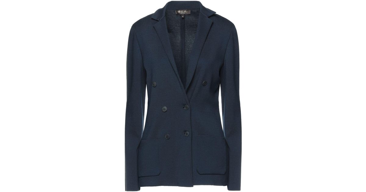 Loro Piana Silk Suit Jacket in Slate Blue (Blue) | Lyst