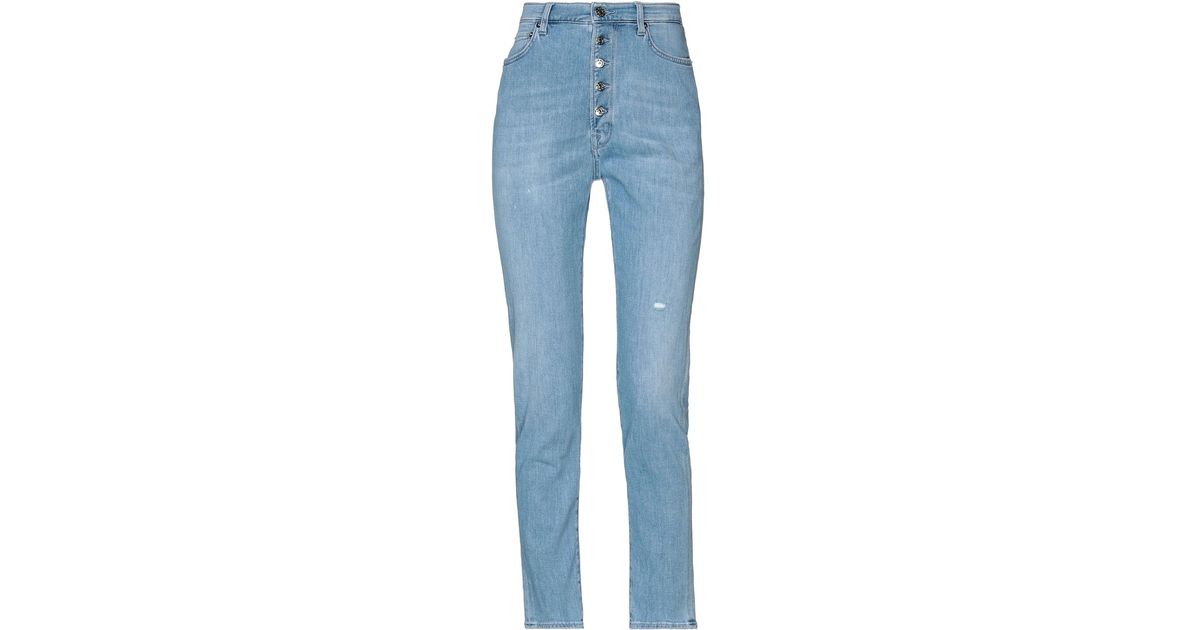 People Denim Pants in Blue - Lyst