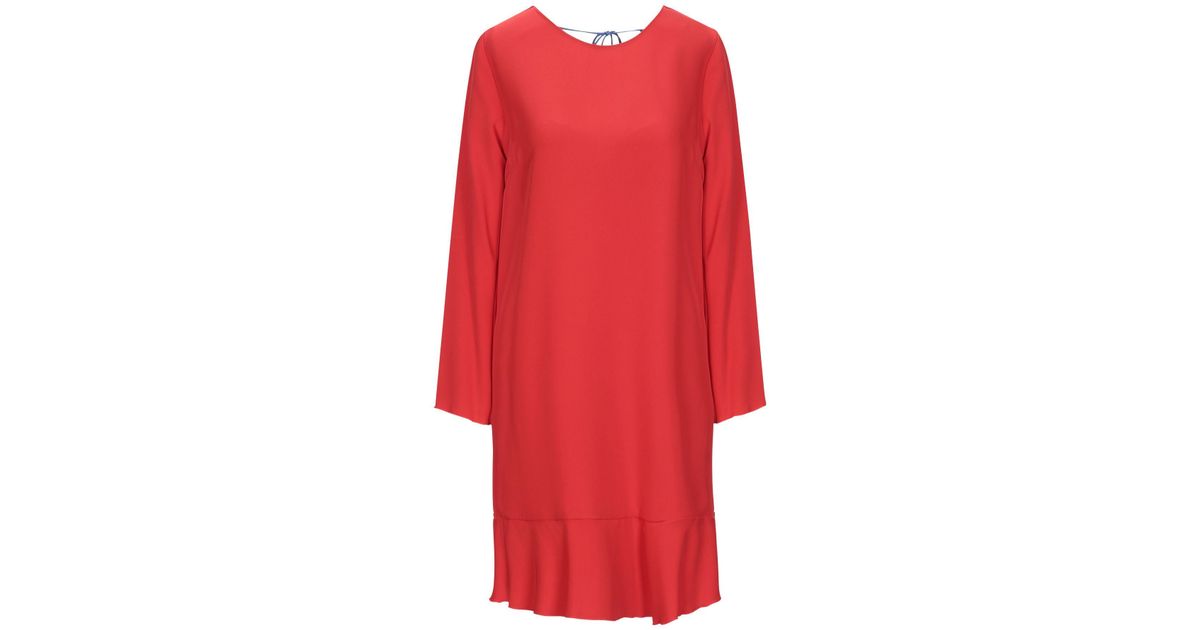 ..,merci Synthetic Short Dress in Red - Lyst