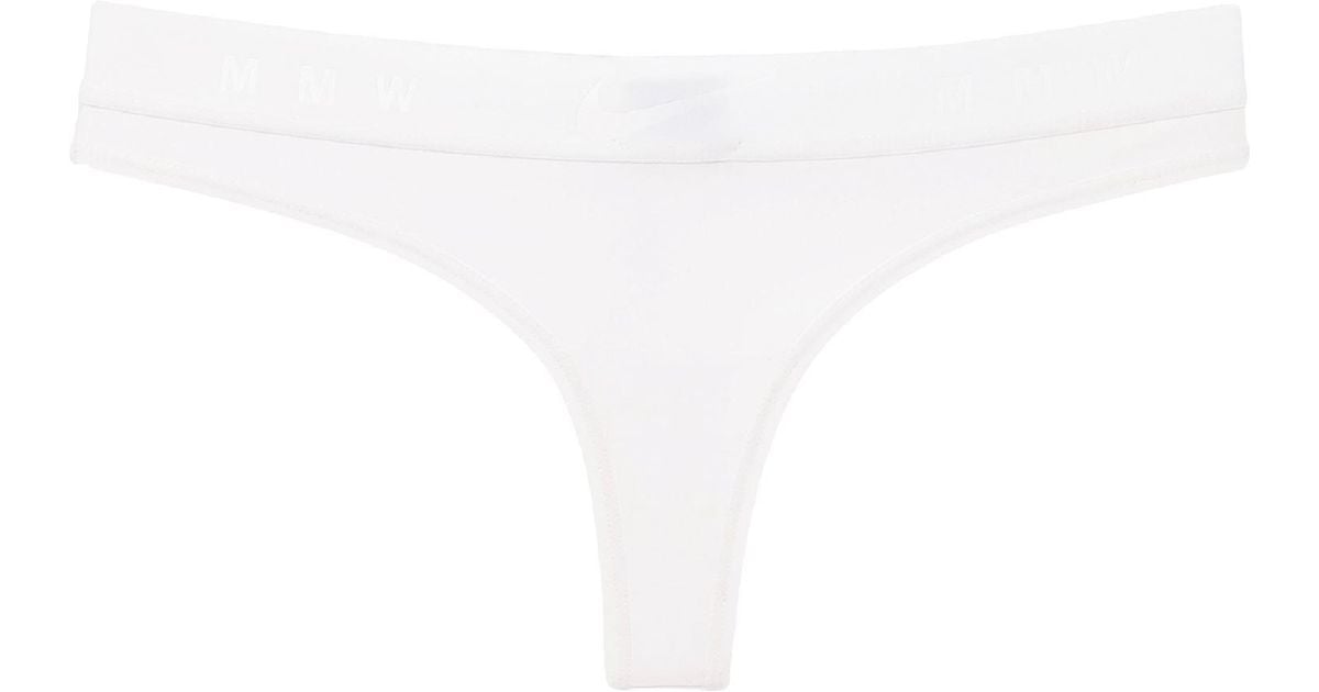 Nike G-string in White | Lyst