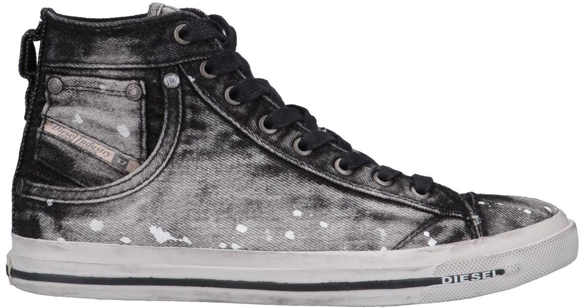 diesel black high tops