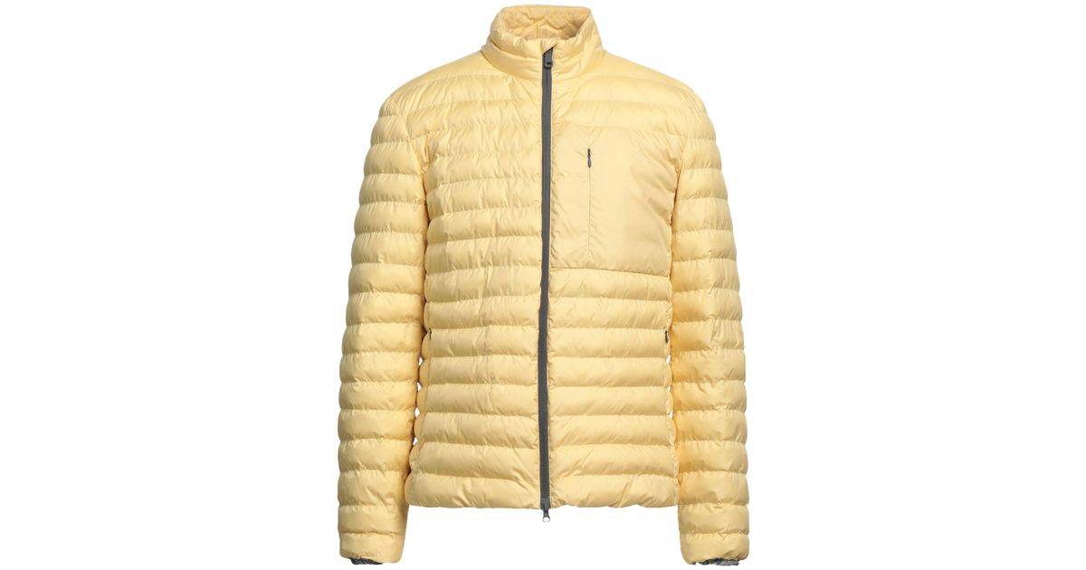 Geox Down Jacket in Yellow for Men | Lyst