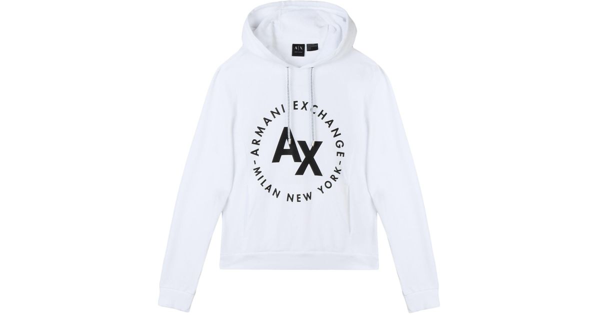 armani exchange white sweatshirt