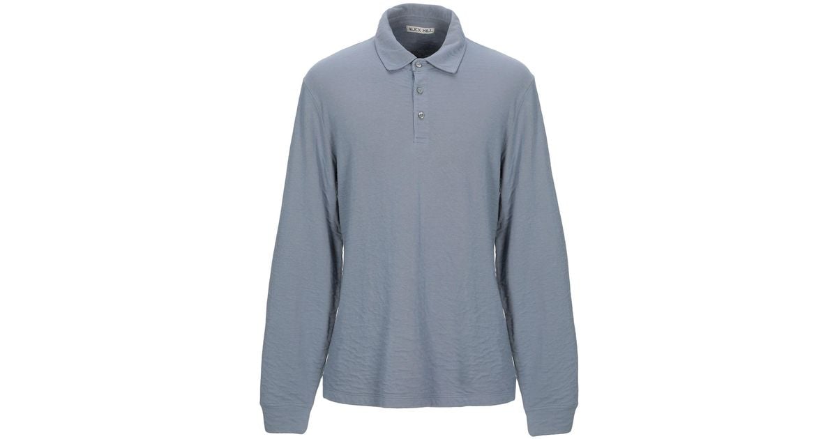Alex Mill Cotton Polo Shirt in Slate Blue (Blue) for Men - Lyst