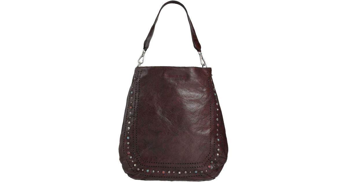Campomaggi Leather Shoulder Bag in Dark Brown (Brown) | Lyst