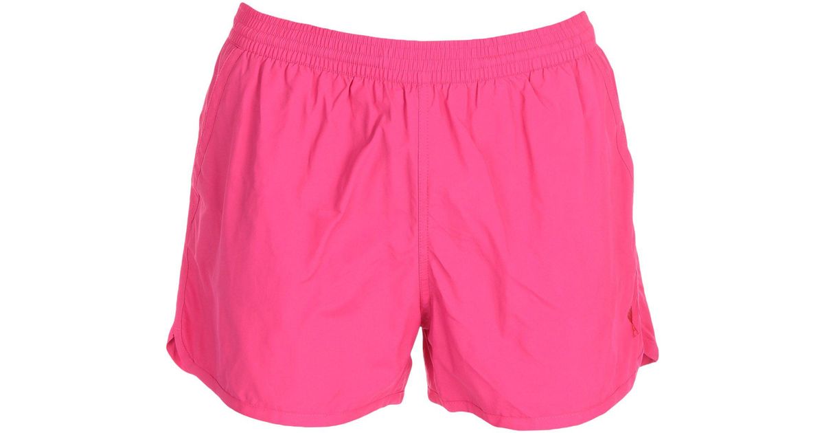 AMI Synthetic Swim Trunks in Fuchsia (Pink) for Men - Lyst