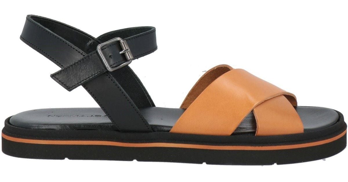 Norma J Baker Camel Sandals Calfskin In Black Lyst norma-j-baker-camel-sandals-calfskin-in-black-lyst
