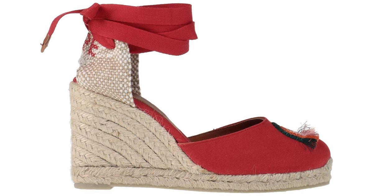 Castañer Espadrilles in Red Lyst