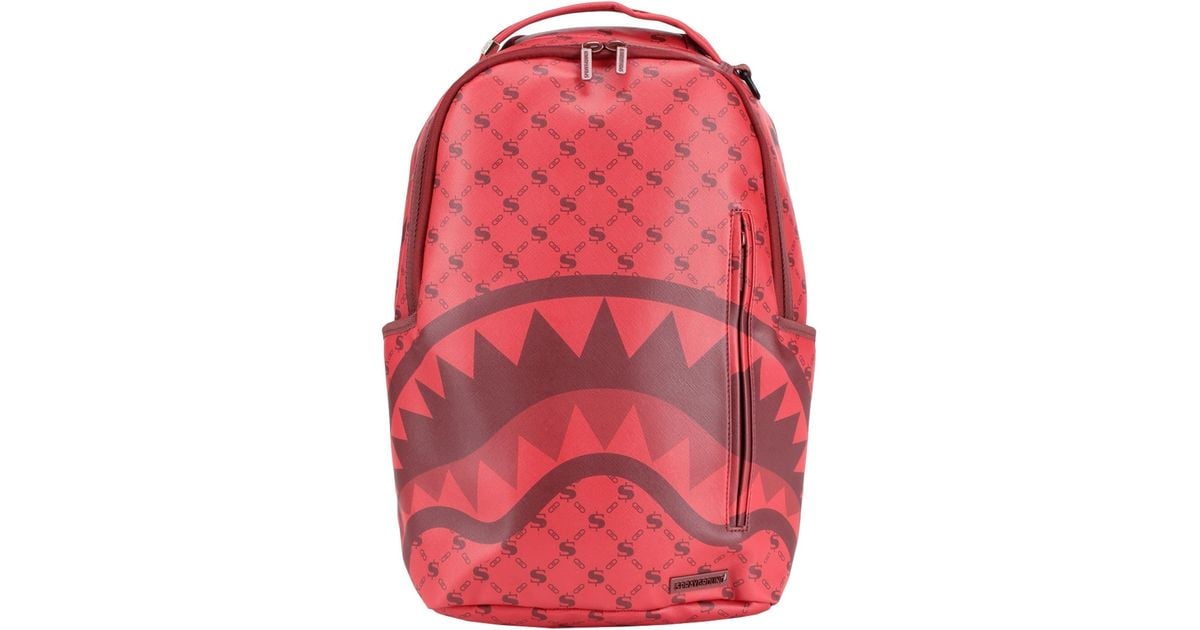 Red sprayground online backpack