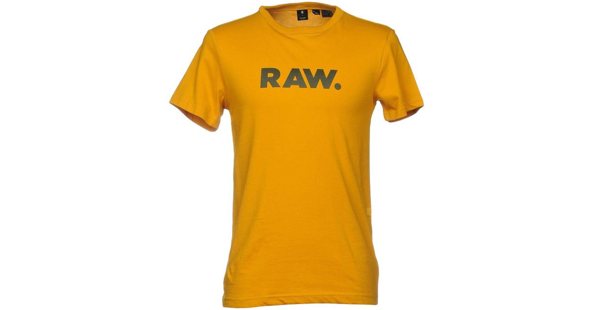 g star raw yellow shirt