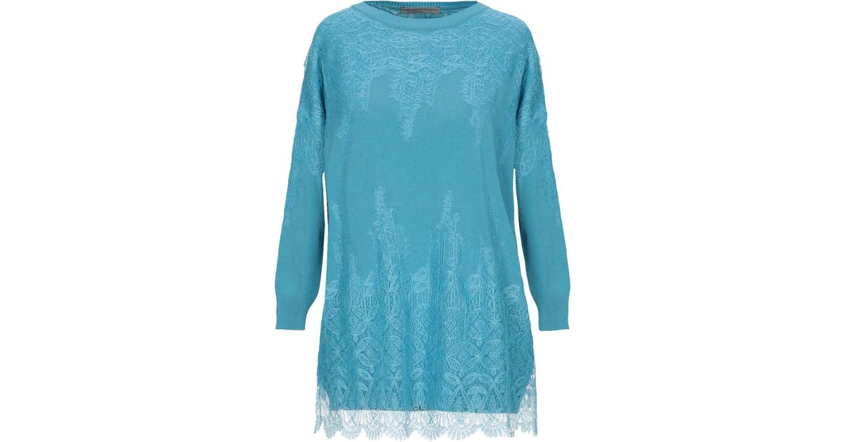 Ermanno Scervino Synthetic Jumper in Turquoise (Blue) - Lyst