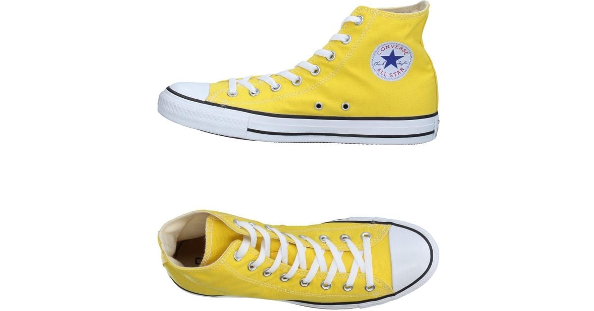 converse jaune montante