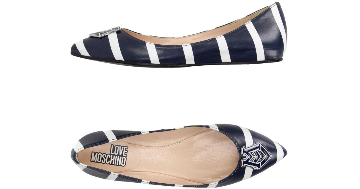 love moschino ballet flats