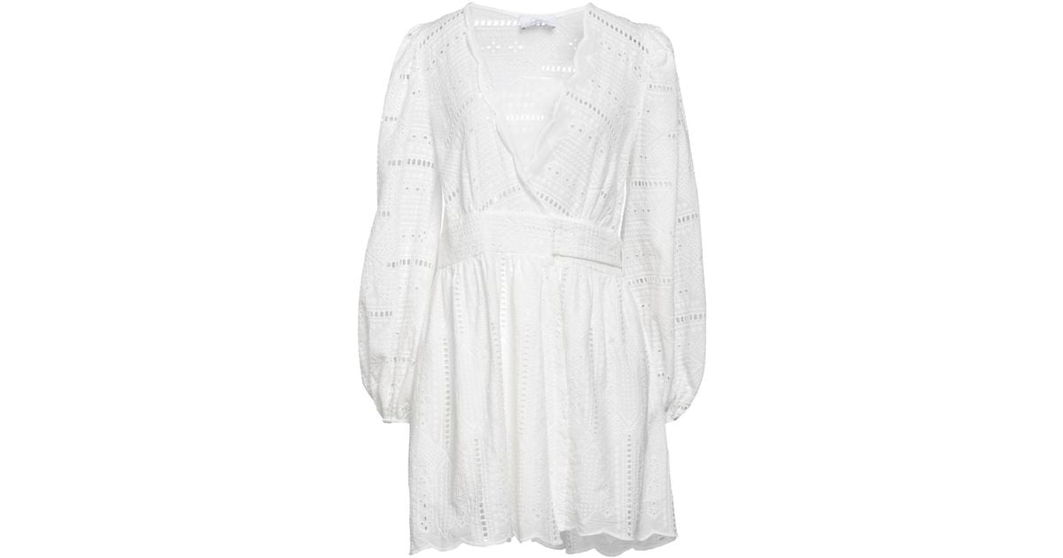 Soallure Short Dress in White | Lyst