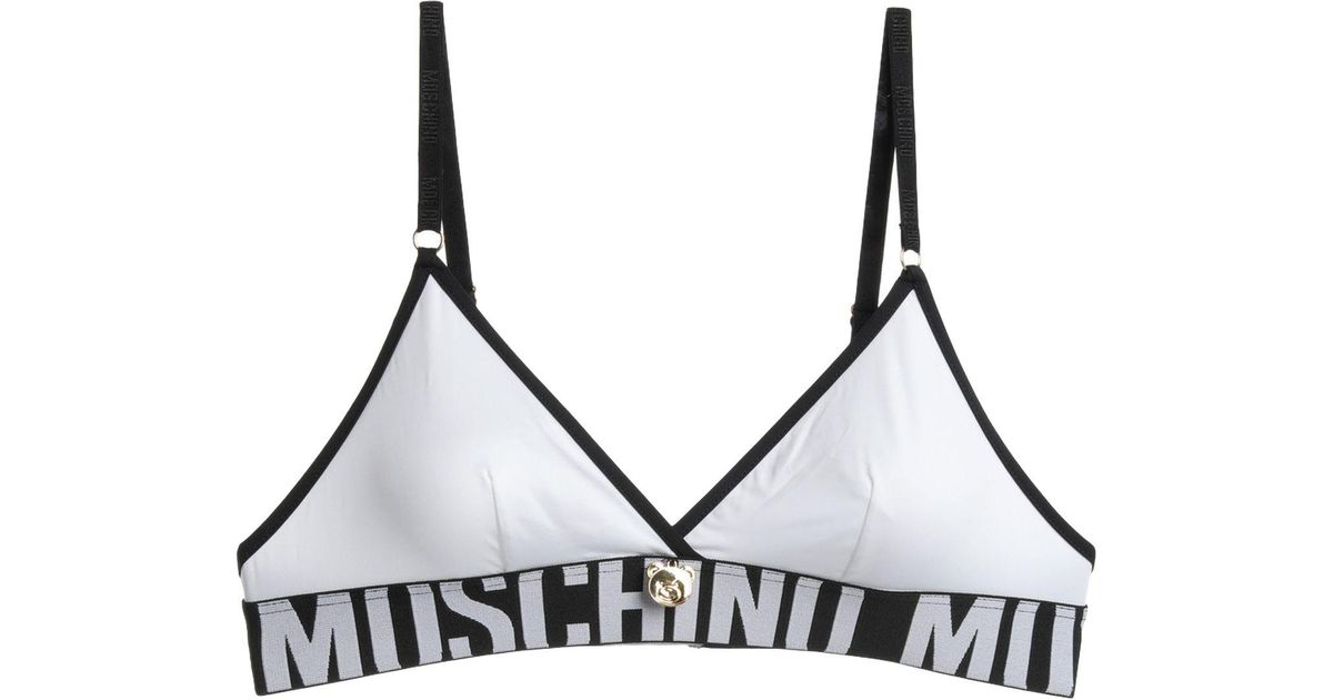 Moschino Synthetic Bra in White - Lyst