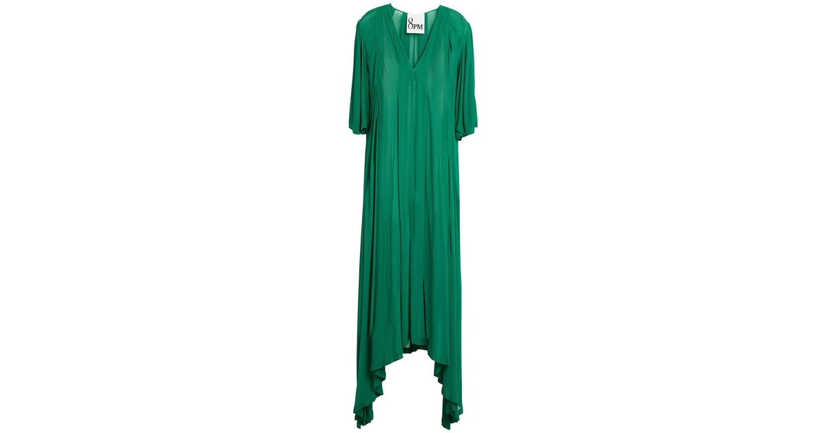8pm Midi Dress in Green Lyst UK