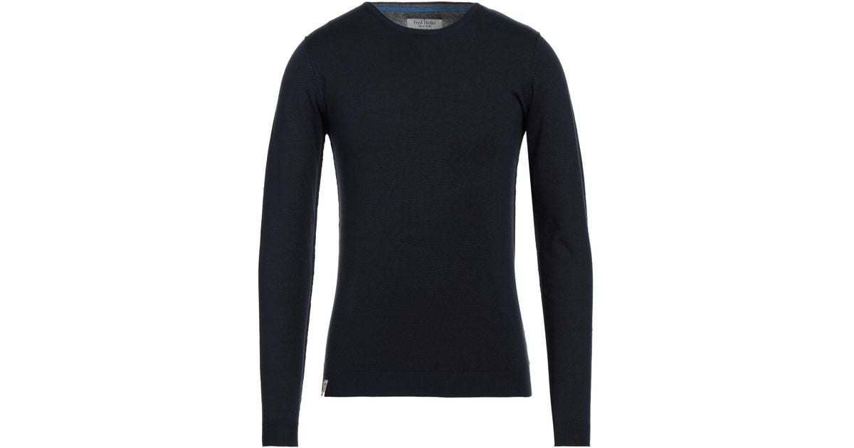 Fred Mello Synthetic Jumper in Dark Blue (Blue) for Men | Lyst