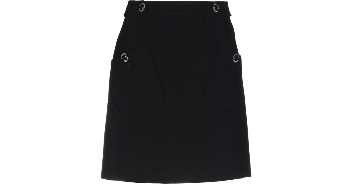 Boutique Moschino Synthetic Mini Skirt in Black - Lyst