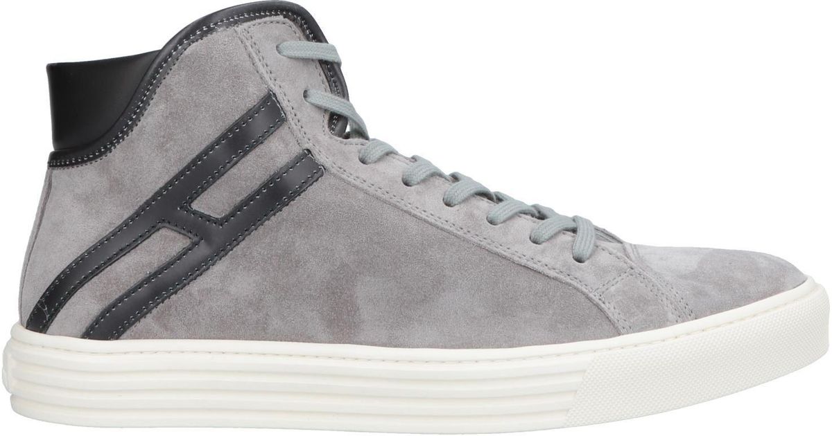 Hogan Rebel Leather High-tops & Sneakers in Light Grey (Gray) for Men ...